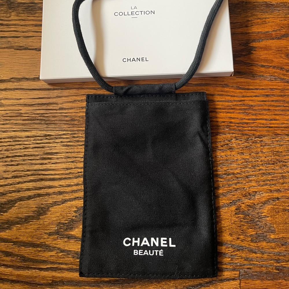 Chanel Black Beauty passport holder or phone holder